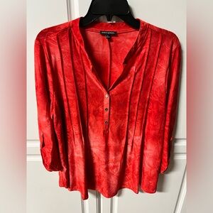ava & grace Vibrant Red Blouse